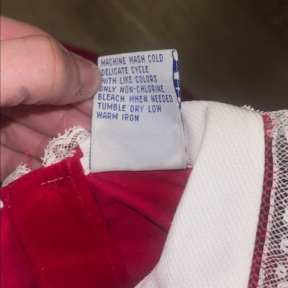 Carriage Boutique Red and White Dress velvet holidays Christmas size 4t - Picture 4 of 6